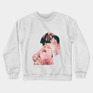 The pink flower lady Crewneck Sweatshirt